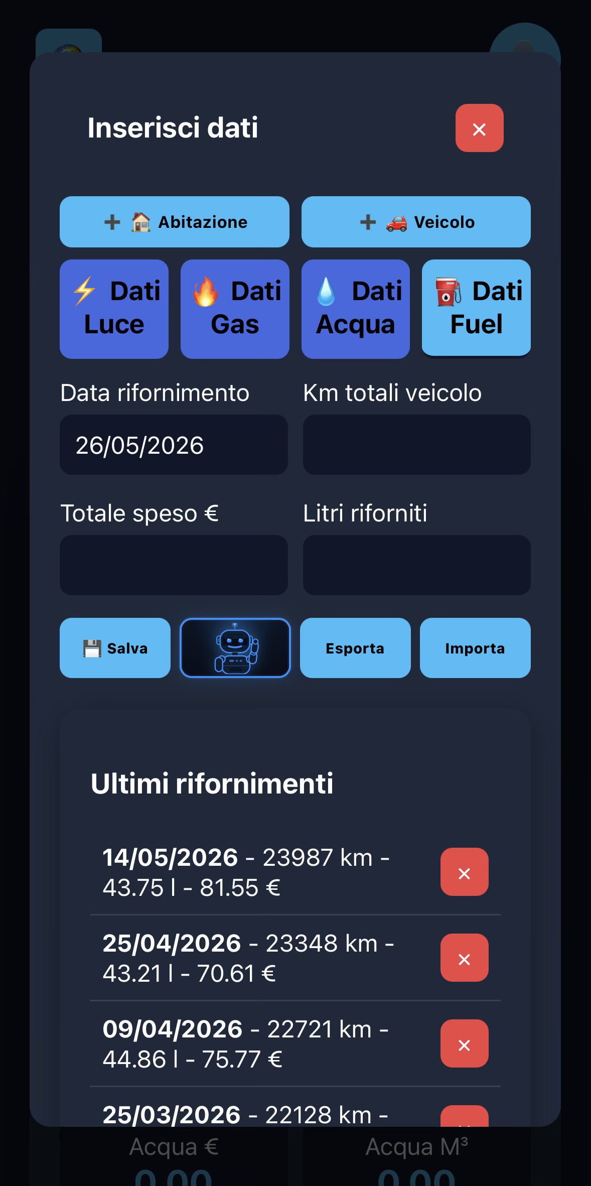OCR carburante