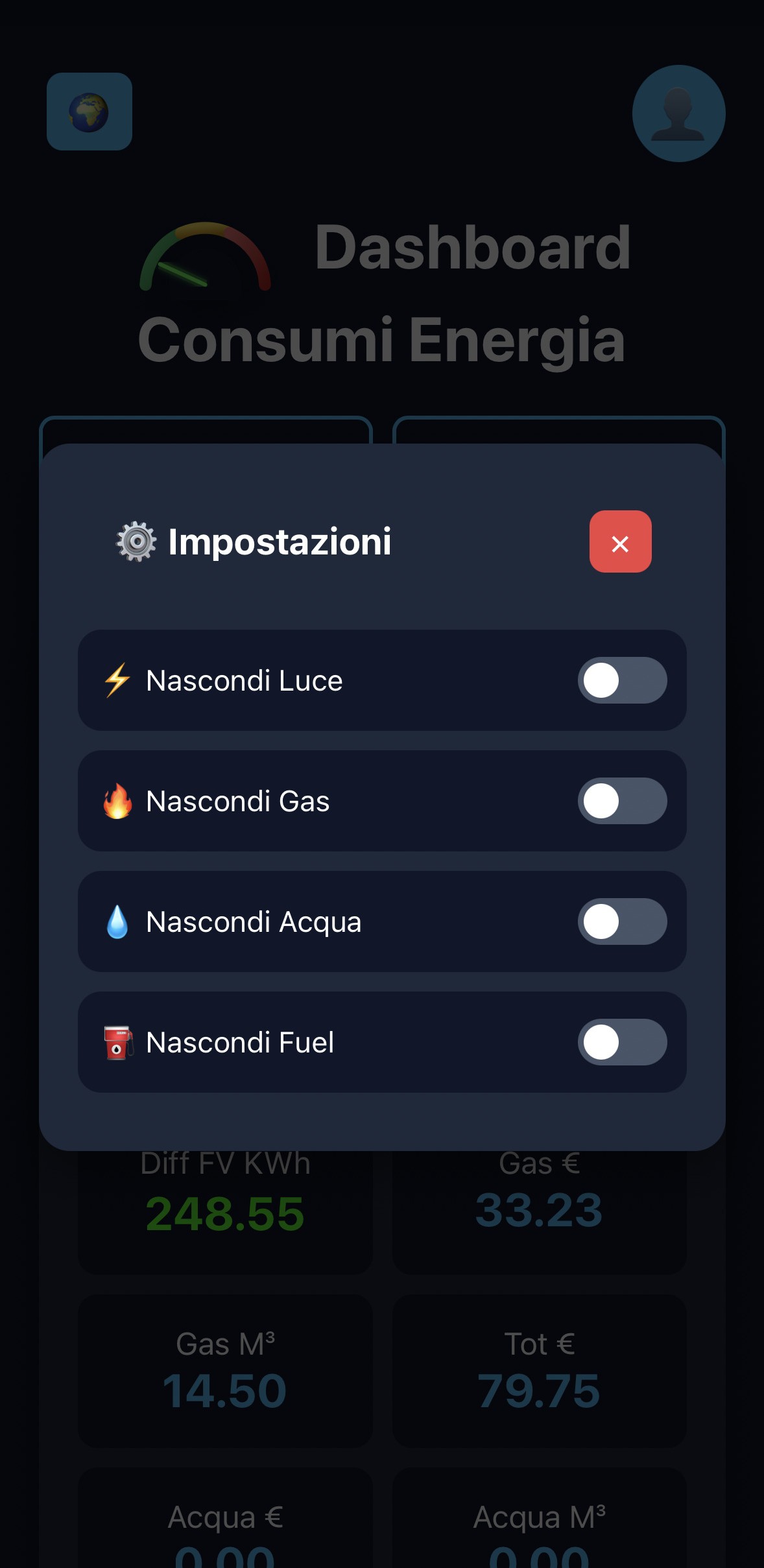 Impostazioni